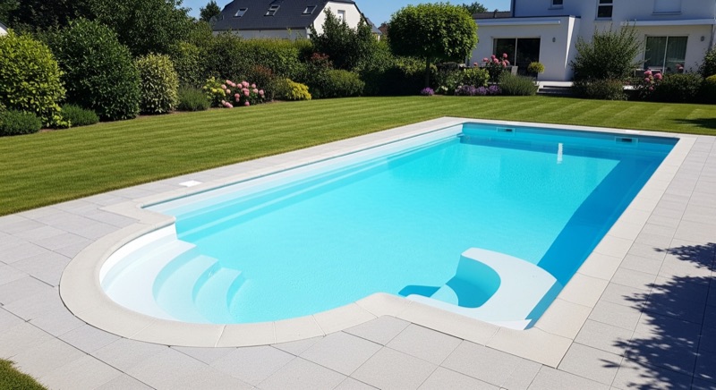 Exemple de piscine enterrée réalisée à LaBruffière